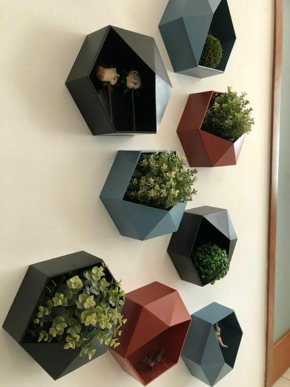 HEXAGONAL WALL SUCCULENT PLANTER + EDITABLES