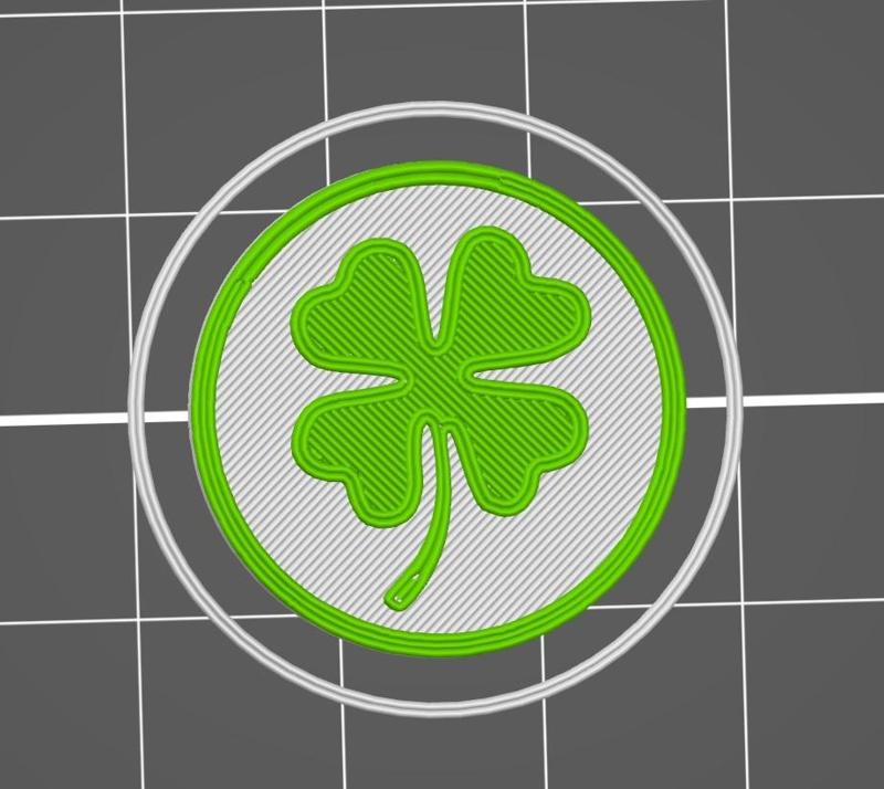 Token / coin  čtyřlístek