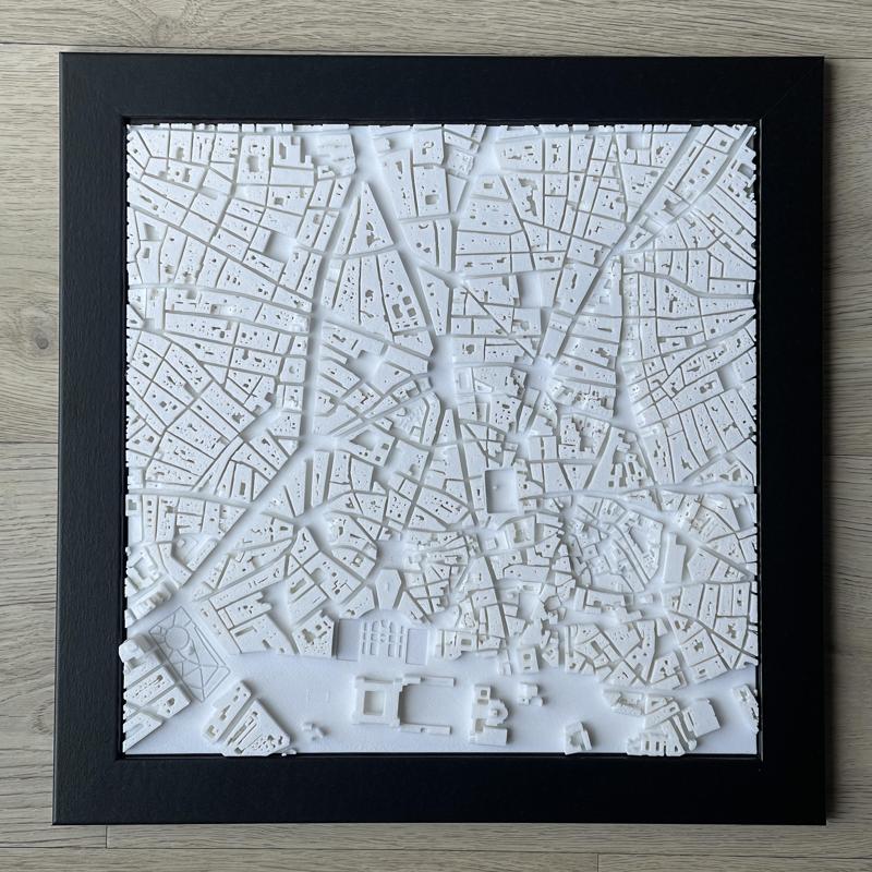 Madrid 3D City Miniature