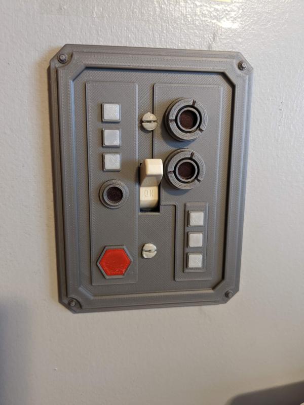 Star Wars Outdoor Data Panel Entrance (Switch Plate) - "Light" Add-Ons