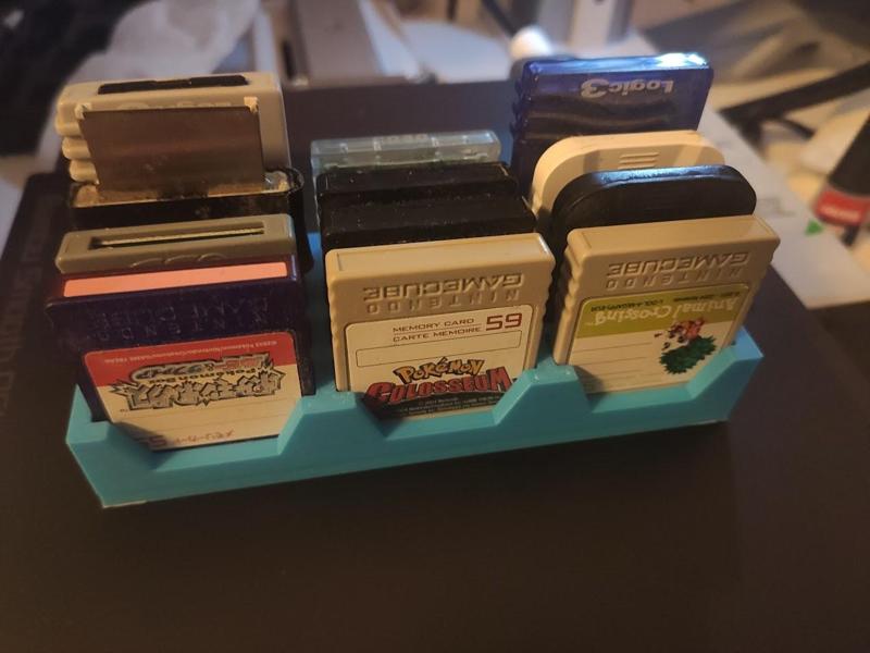 Gamecube Memory Card Holder 3 x 4