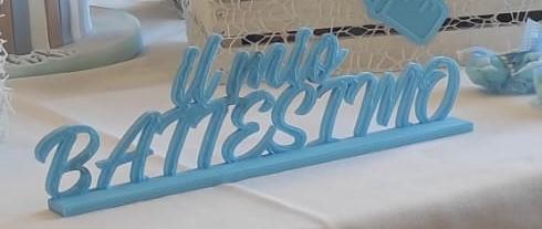 Scritta per Battesimo occasione