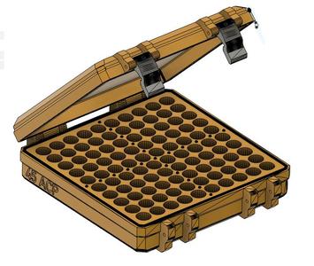 45 ACP Ammo Case - 100 Rounds