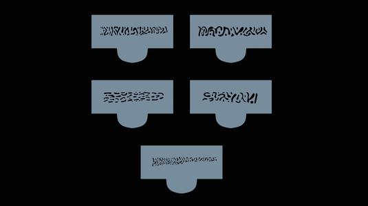 Template for fishing lure painting pike