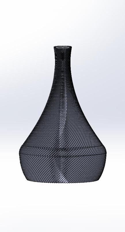 spiral plant vase