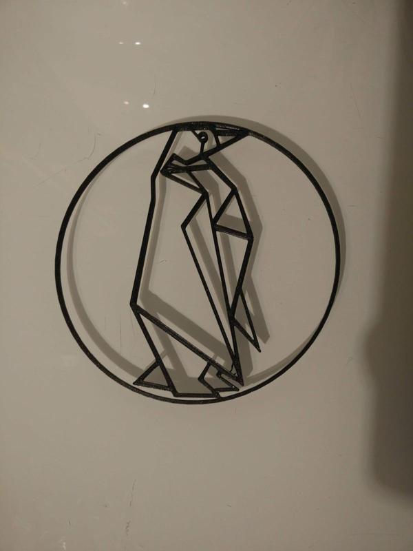 Wall coaster of pingouin