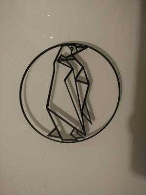 Wall coaster of pingouin