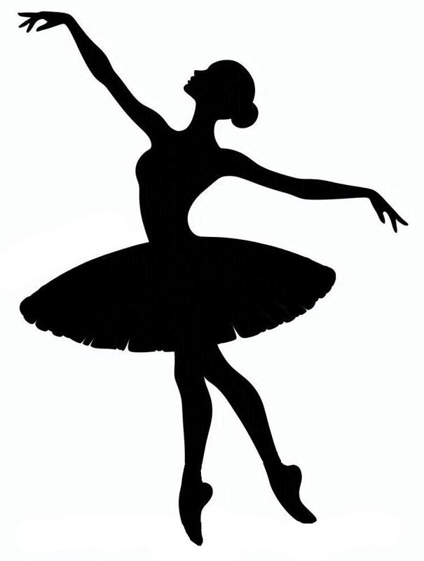 Stencil, wall art: Ballet dancer 1