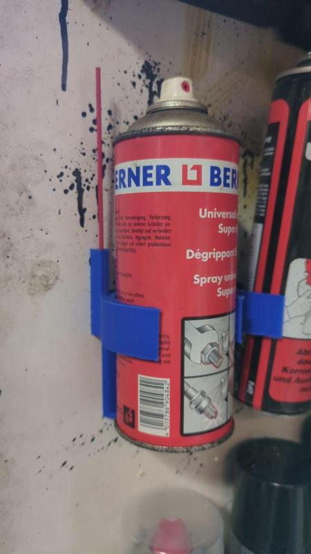 Spraycan holder with tube holder / Spraydosenhalter mit Röhrchenaufnahme