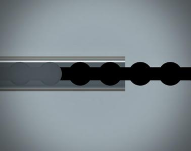 L Track Filler Insert Plug - Concave End