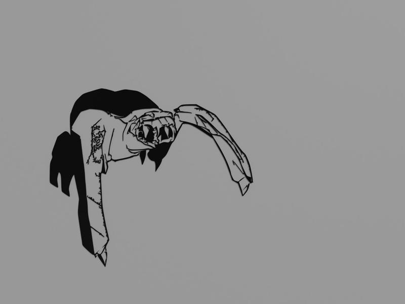 Glyphid grunt wall sculpture - Deep Rock Galactic