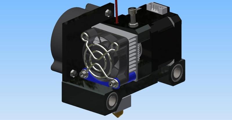 Anet A6 A8 extruder fan support