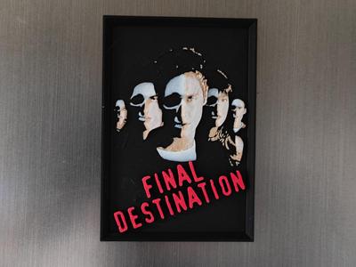 Final Destination movie poster fridge magnet 