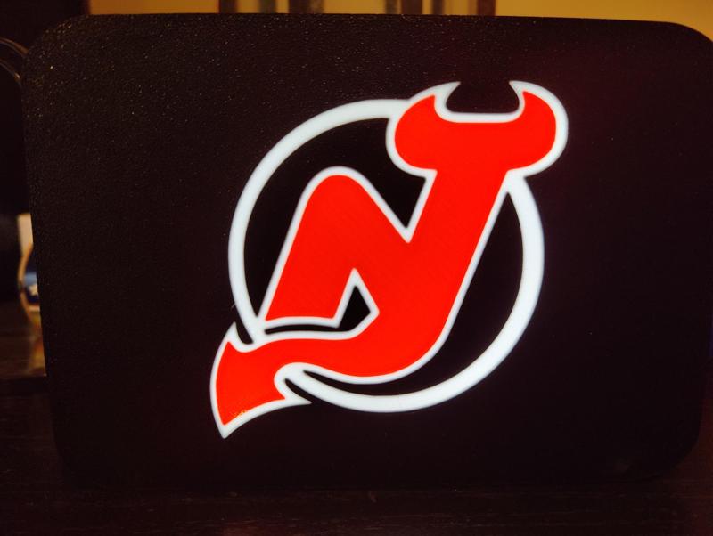 NJ Devils Light Box Panel