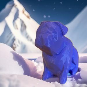 Low poly dog