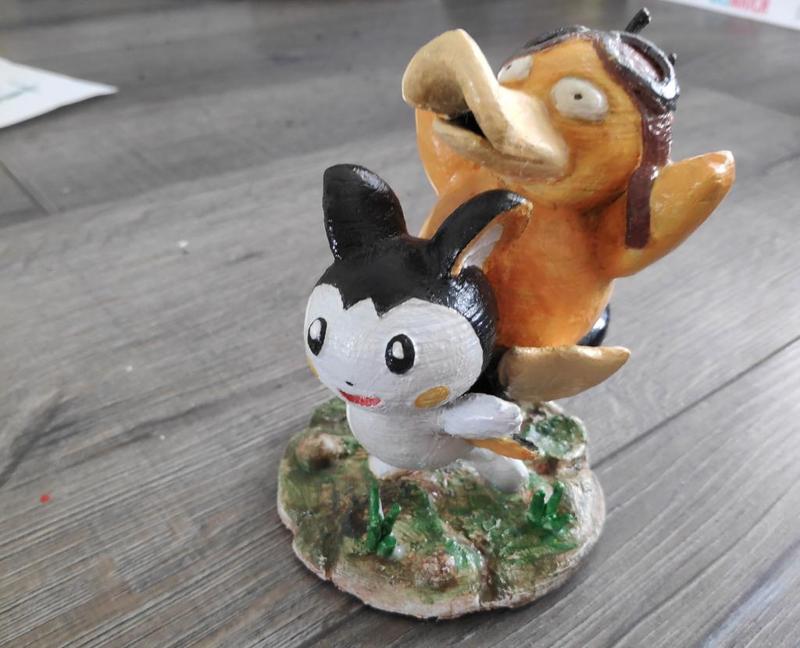 Psyduck/Emolga Miniature