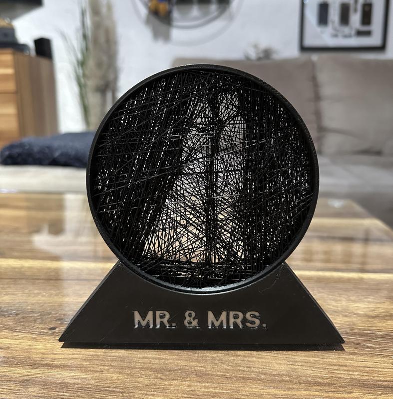 WEDDING STRING-ART / MR. & MRS / TABLE DECOR