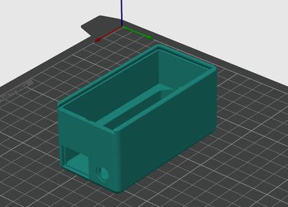 UPS box with 5.5mm DC socket output and switch - For LX-2BUPS - sliding lid.