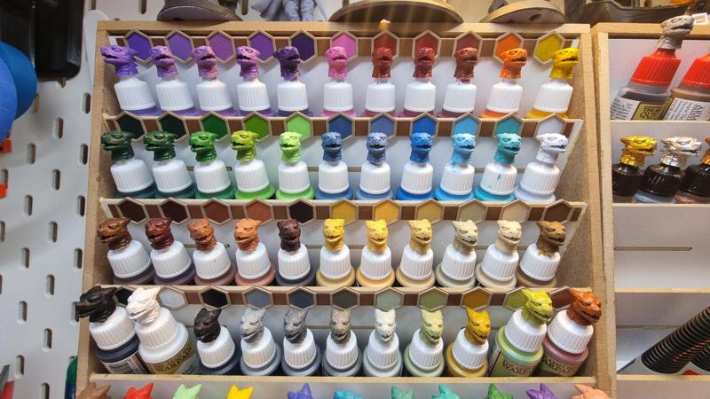 Paint bottle placment sign - HobbyZone