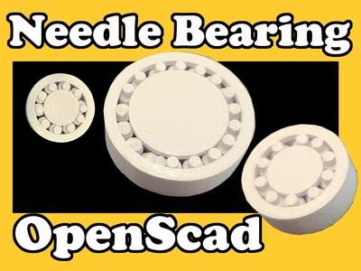 Needle Bearing (OpenScad)