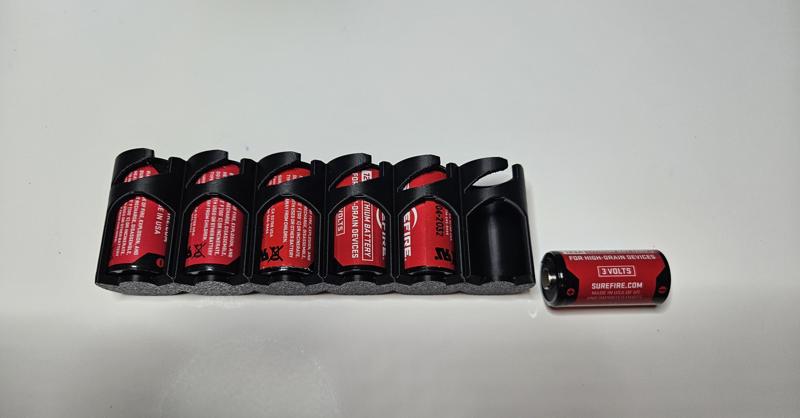 Battery Caddy for CR123A batteries