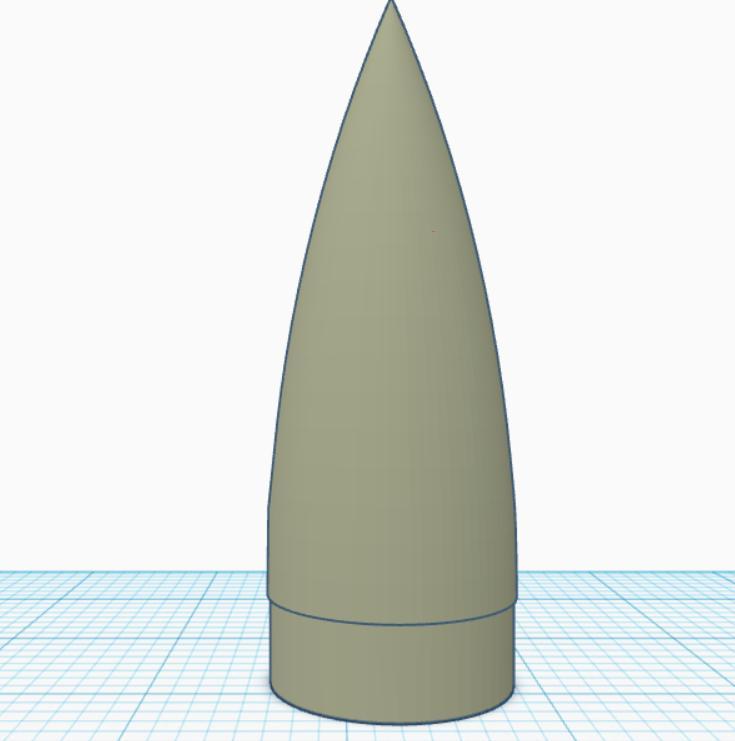 Rocket Ogive Nosecone Customizable 