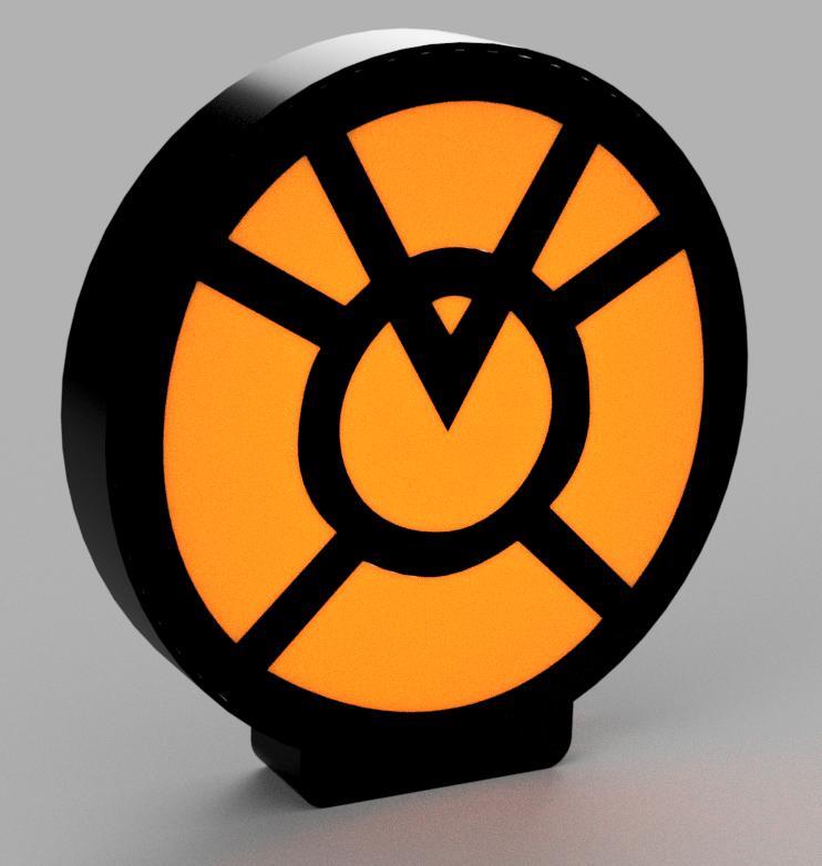 Orange Lantern LED Lamp
