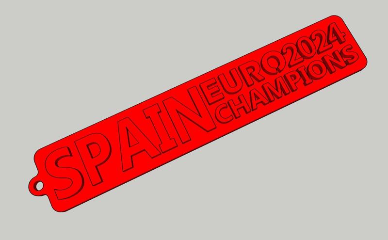 Spain Euro 24 keychain