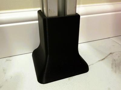Foot alu profile 40x40mm tolerance 0,2mm