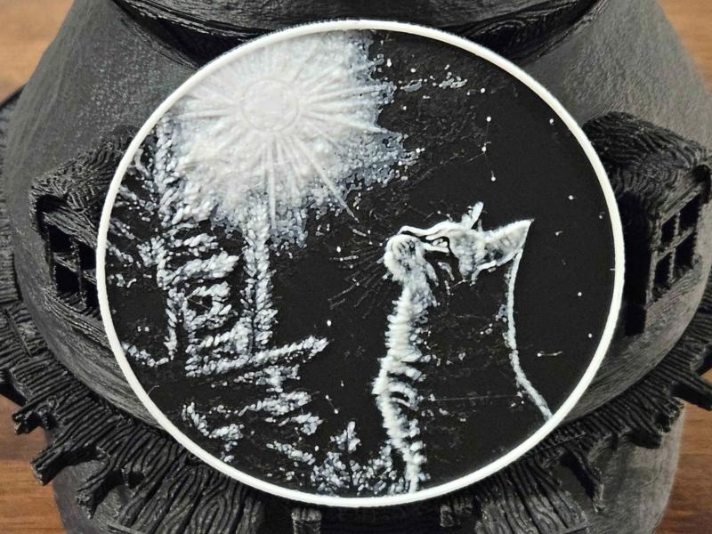 Moonlit Cat - Coaster