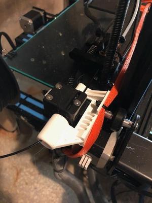 CR-10S stock filament sensor lock with thick guide