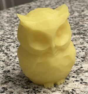 Owl fingerpuppet with loop