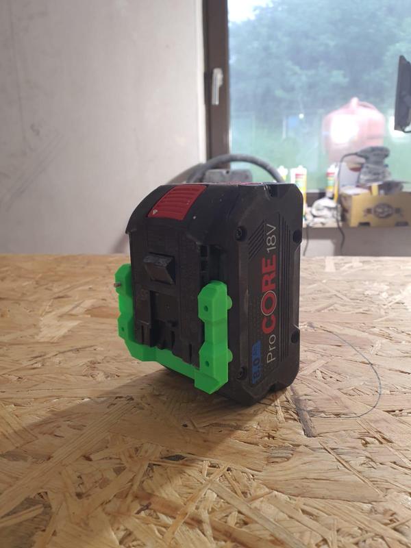 Bosch Professional Wall Battery Holder (18V) at the end