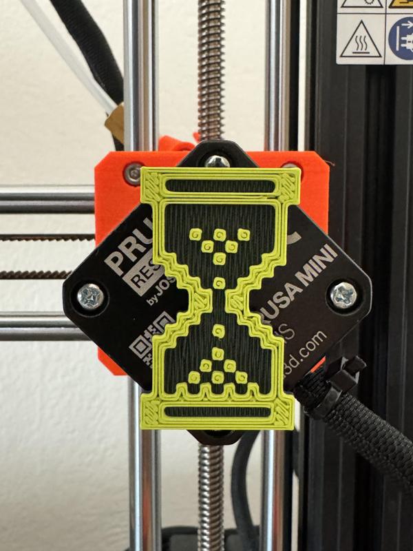 Parametric hourglass motor activity visualizer