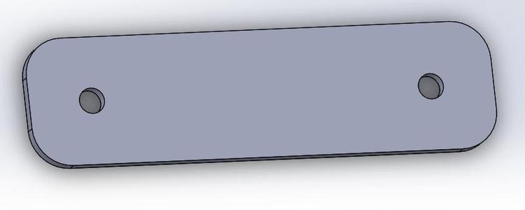 just a simple plate with 2 holes