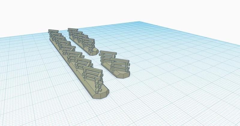 Snake Rail Fence (1mm square rails)