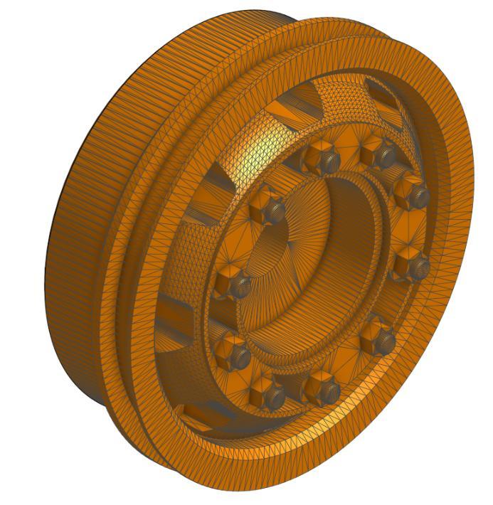 3D Sets 1/16 Scale Truck alternate offset wheels (+4)