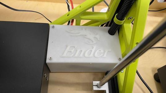 Cable management box in the frame for Ender 5 Plus