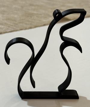 My Little Rat, a Line Art Sculpture