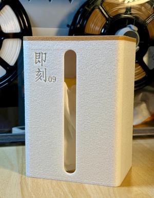 Wall-mounted tissue box