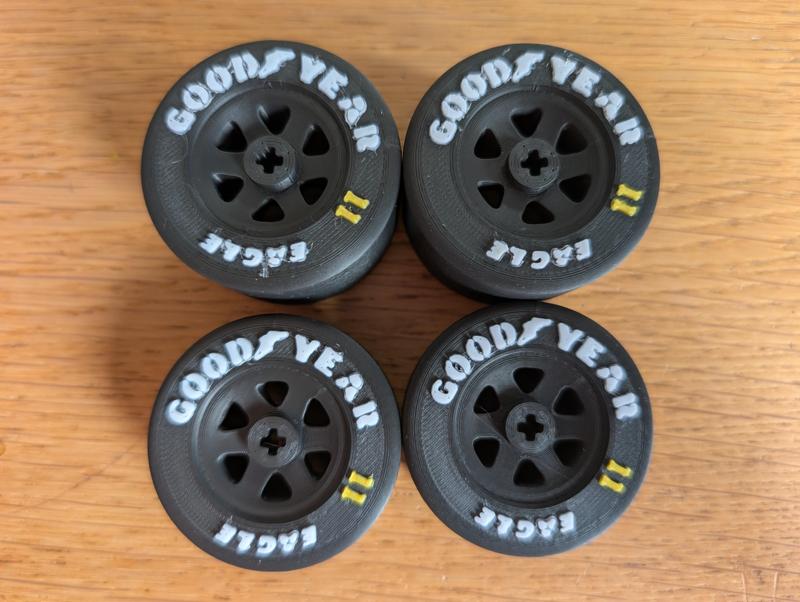 Prost version LEGO set 10330 McLaren  Formula 1 car tyres/wheel with  logo's