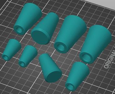 Konusgriff, Konusknopf, knob handle, conical knob, metrisches Gewinde, metric thread