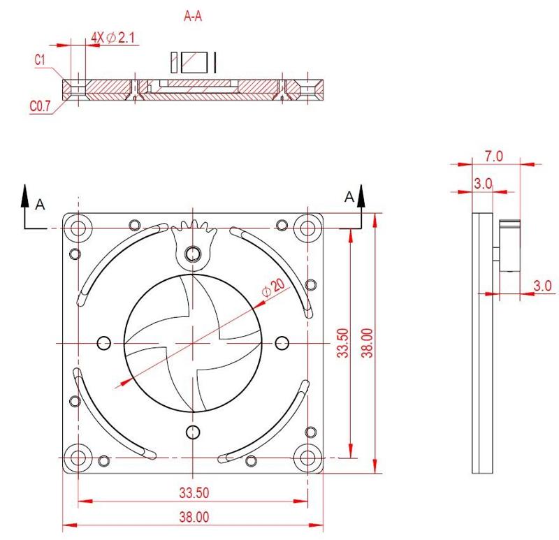 D20T3B4 TY1-industrial mechanical shutter design plan