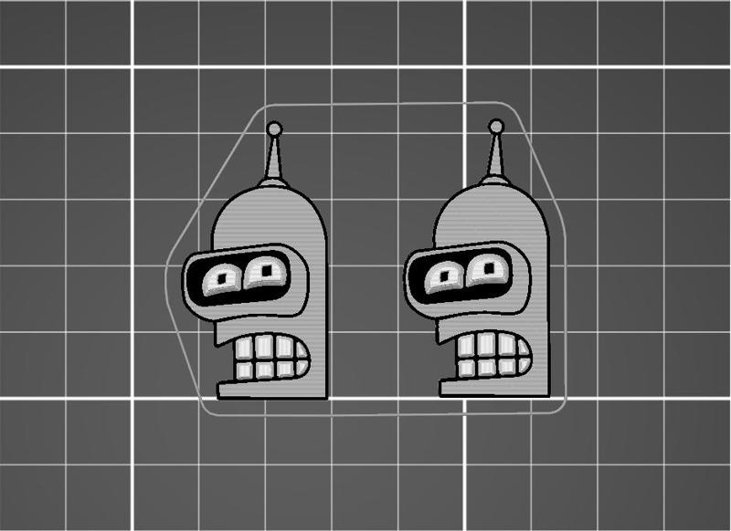 Bender Bending Rodríguez  - earrings