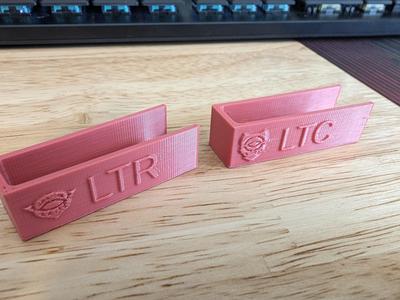 Card Storage Box Labels With Customizable Text