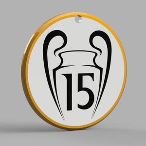 Llavero real madrid como no te voy a querer 15 copas europa