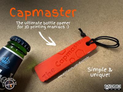 The Capmaster | The ultimate bottle opener for 3D printing maniacs!