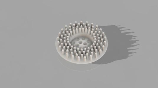 Shallow shower hair catcher V2