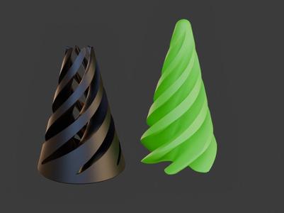Spiral cone fidget