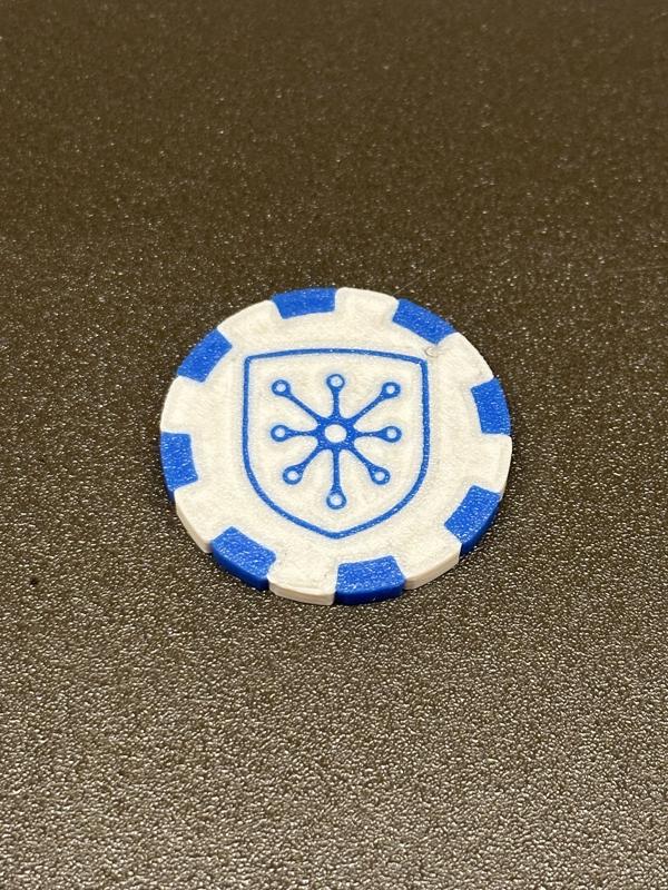 University of West Florida Center for Cybersecurity Poker Chip and Medallion